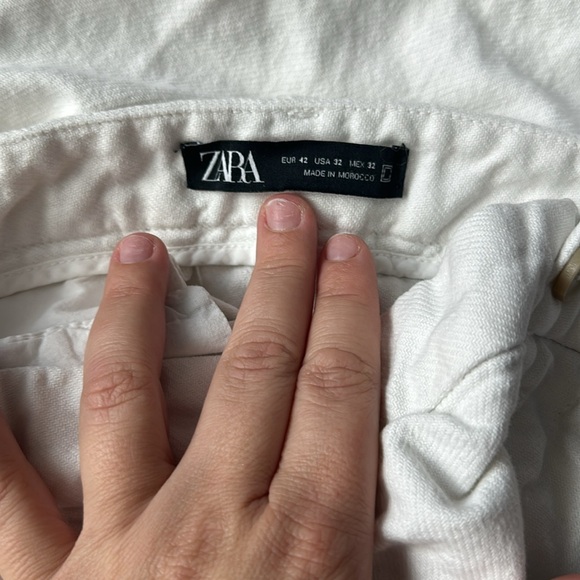 White Zara jeans 5964/260 size 32 #A34 - Picture 3 of 4